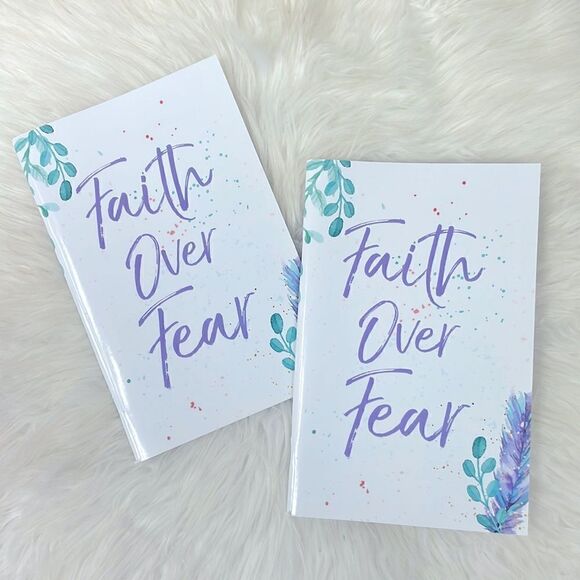 Journal | Faith over Fear quoted writing journal,Spiritual,Religious inspired. - Picture 1 of 6